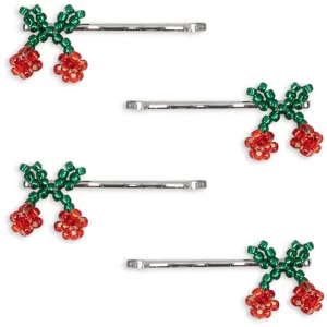 Konges Sl?jd Cherry 4 Pack Mini Cherry Hair Pin
