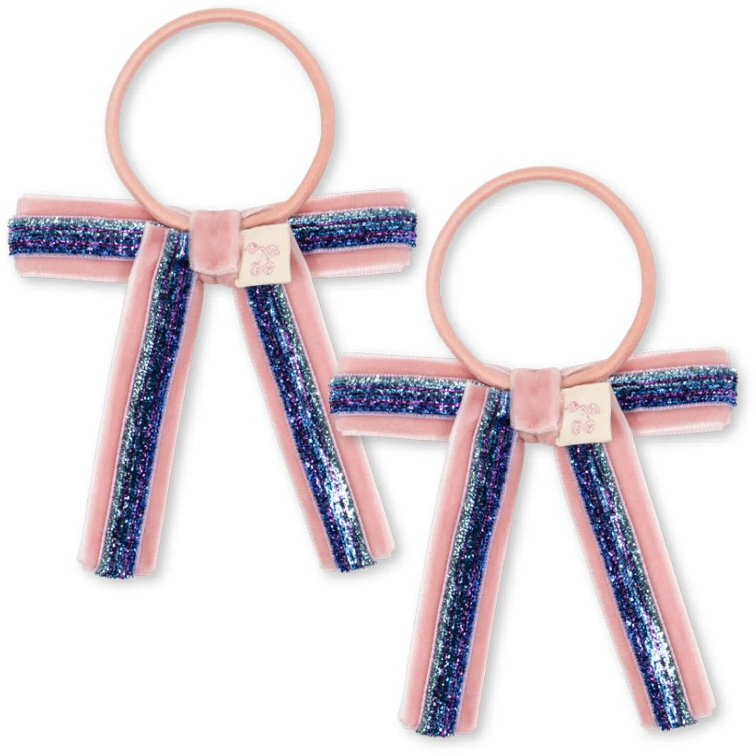 Konges Sl?jd Mellow Rose 2 Pack Velvet Bow Elastic