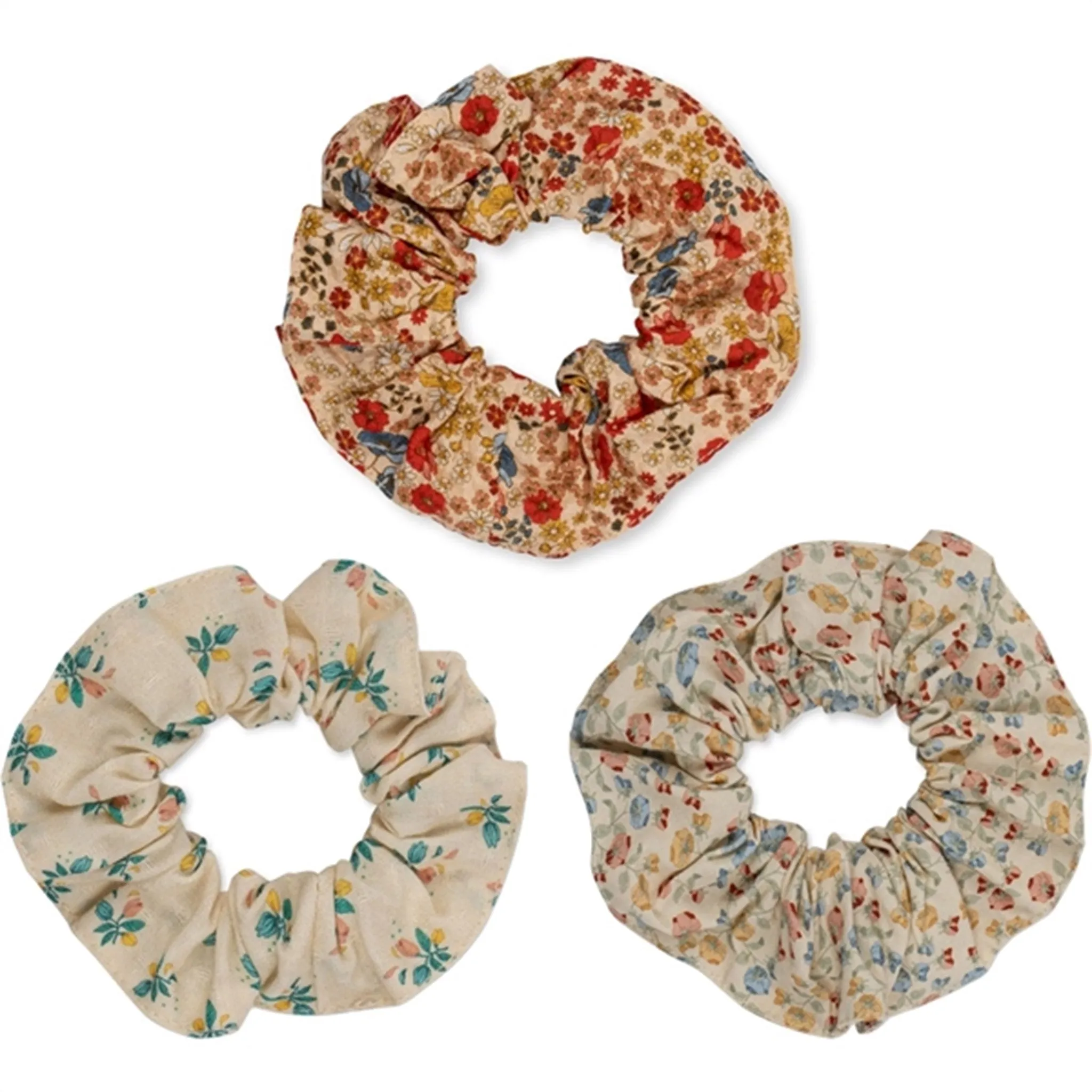 Konges Sljd Scrunchie 3-pack Small Viletta/Espalier/Fleur Color