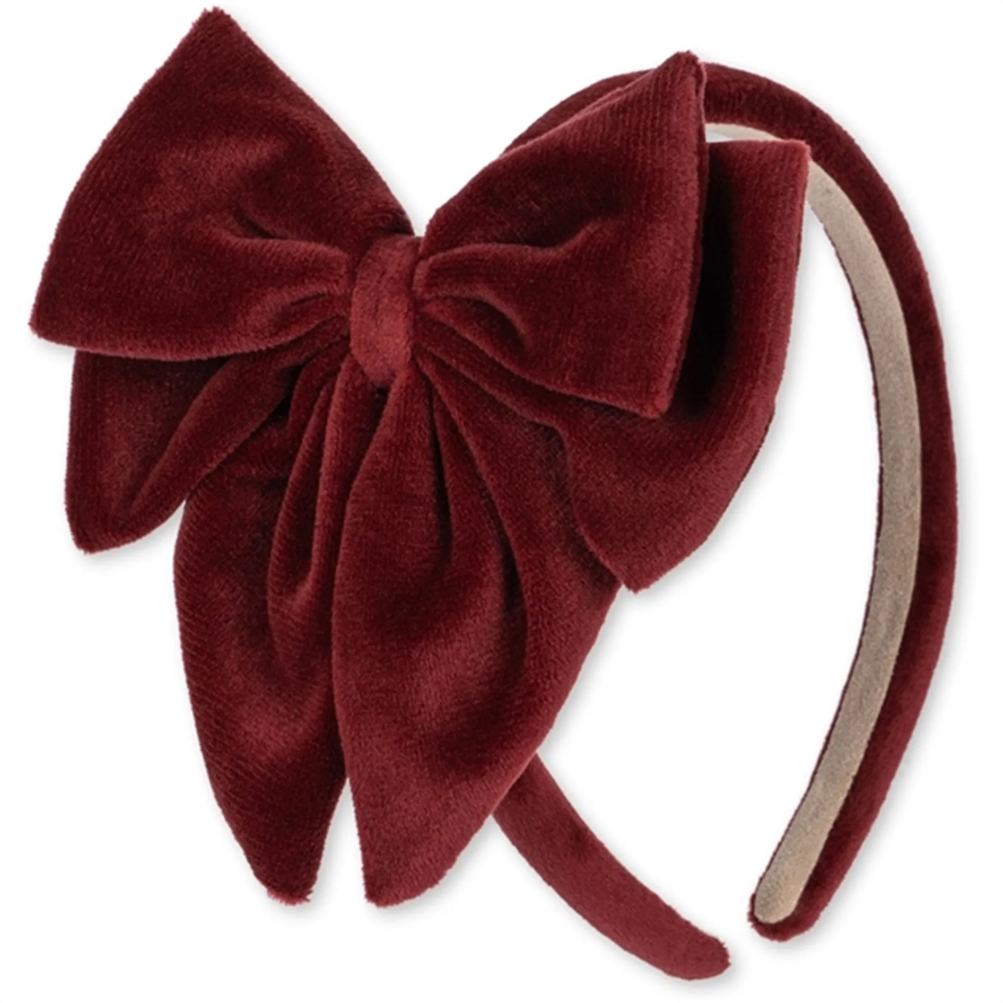 Konges Sljd Velvet Bowie Hairbrace Big Jolly Red