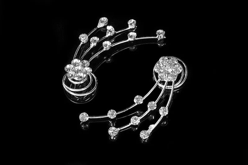 Lina Flower Hair Twist Pin | Rhinestone