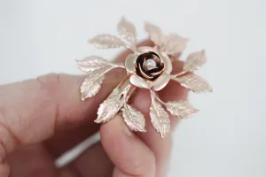 Made to Order* Small Leaf Circle Barrette