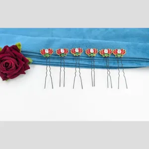 Manisha Jewellery Gold Plated Pota Stone And Pearls Hair Accessories