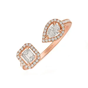 Messika My Twin Toi & Moi 18ct Rose Gold 0.45ct Diamond Ring