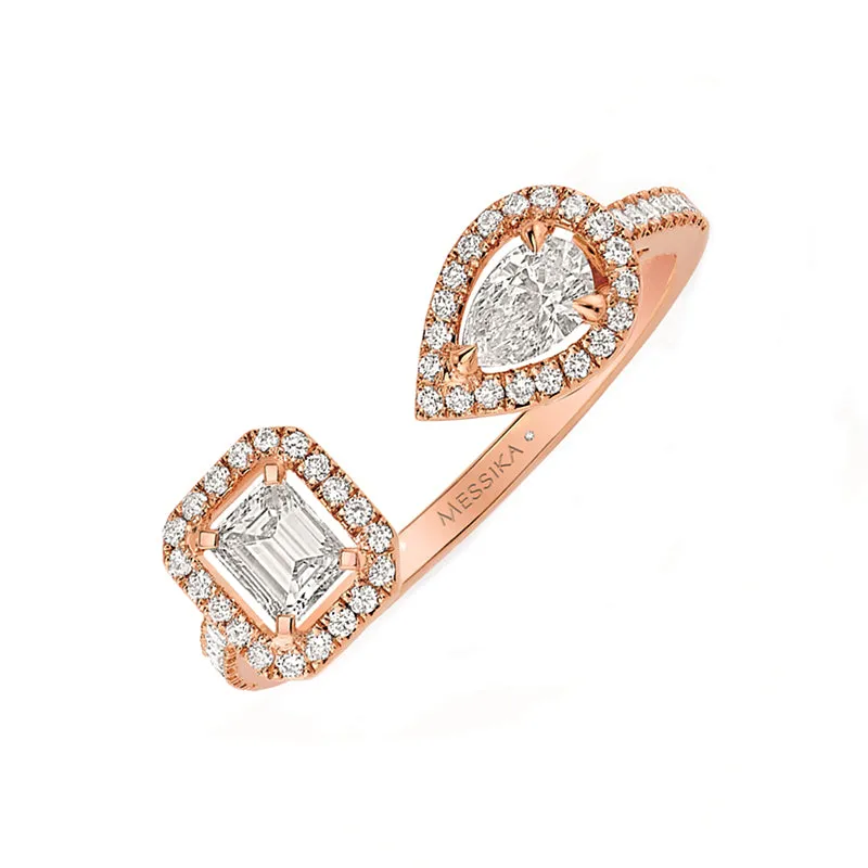 Messika My Twin Toi & Moi 18ct Rose Gold 0.45ct Diamond Ring