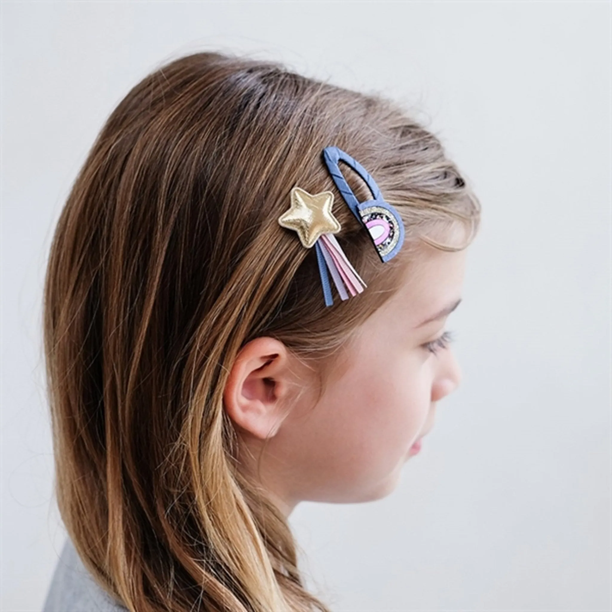 Mimi & Lula 8 Hair Clips Mini Over The Rainbow Ziggy