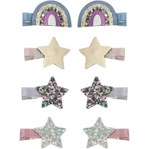 Mimi & Lula 8 Hair Clips Mini Over The Rainbow Ziggy