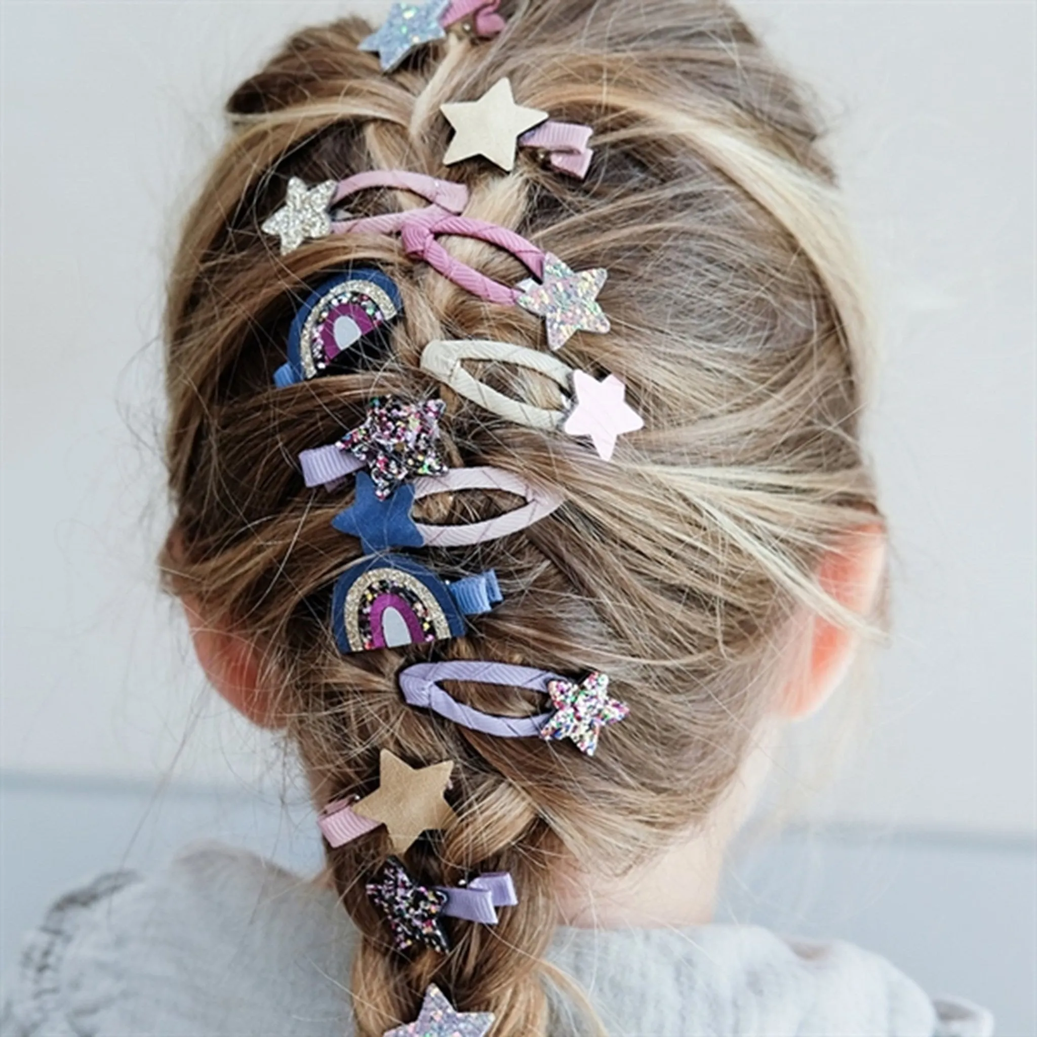 Mimi & Lula 8 Hair Clips Mini Over The Rainbow Ziggy