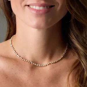 Multi-Shaped Diamond Necklace in Yellow Gold