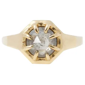 Octagon Solitaire Ring