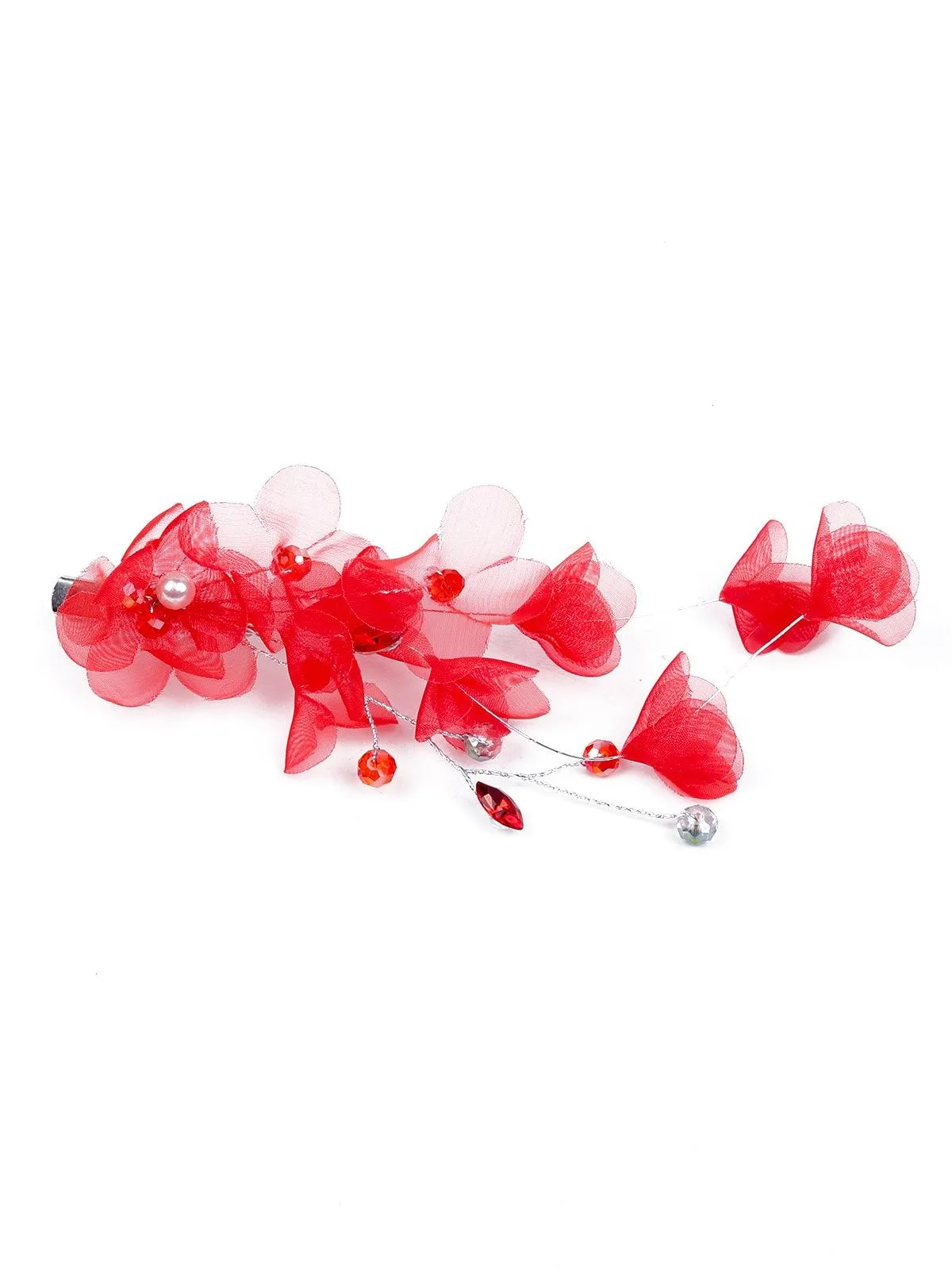 Odette Women Red High-Index Polyethylene Brooch