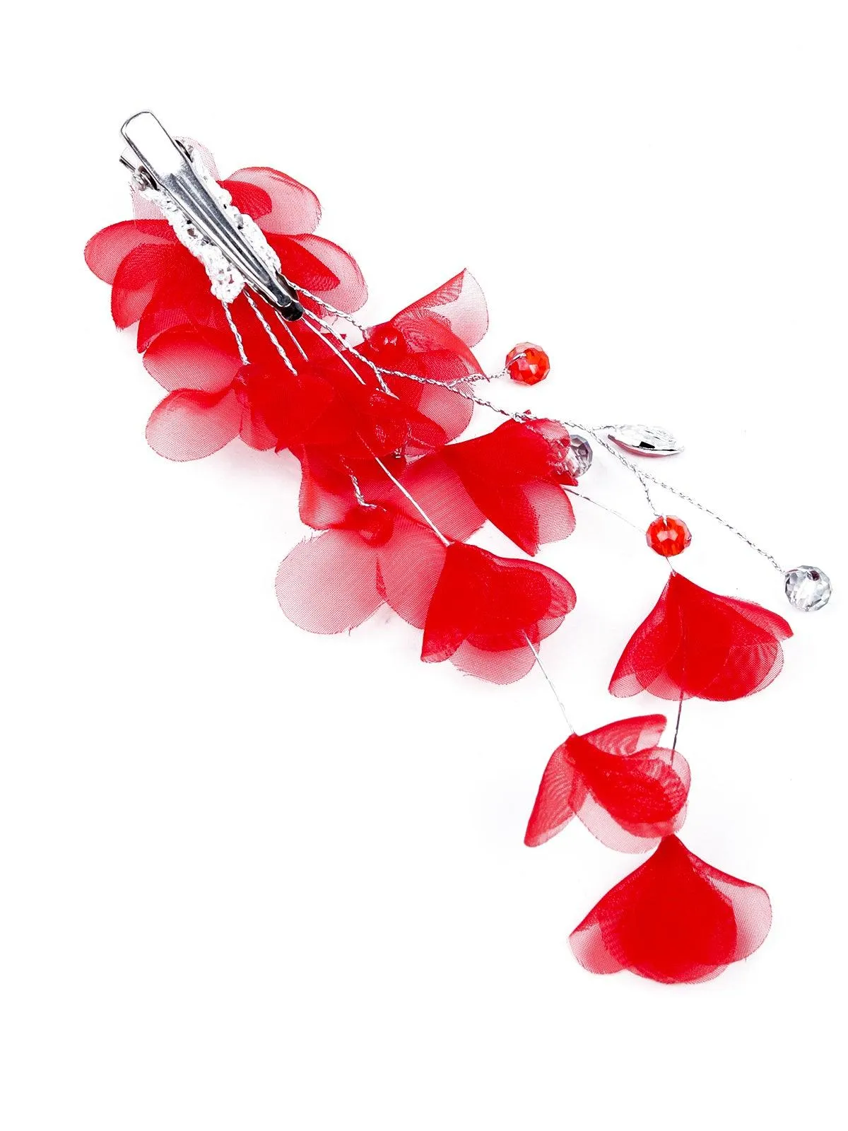 Odette Women Red High-Index Polyethylene Brooch