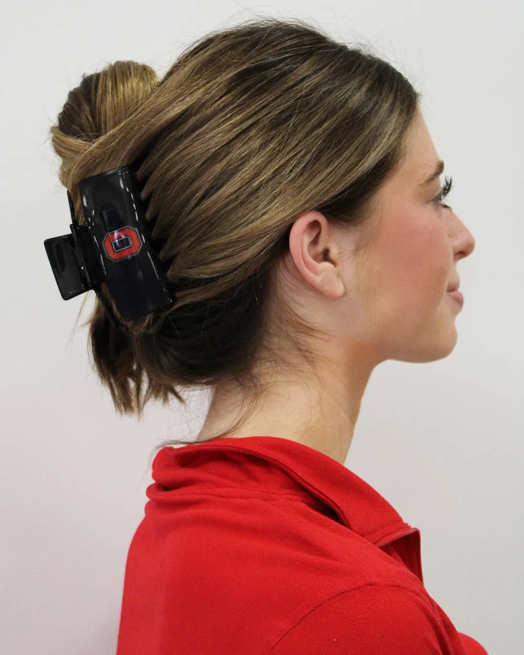 Ohio State? Eco Black Scarlet Block O - Logo Claw Clip