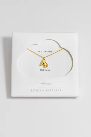 Pave Roller Skate Necklace