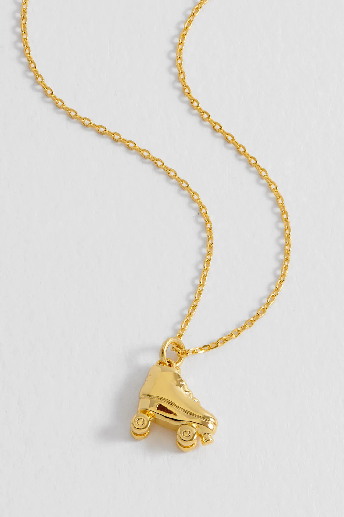 Pave Roller Skate Necklace
