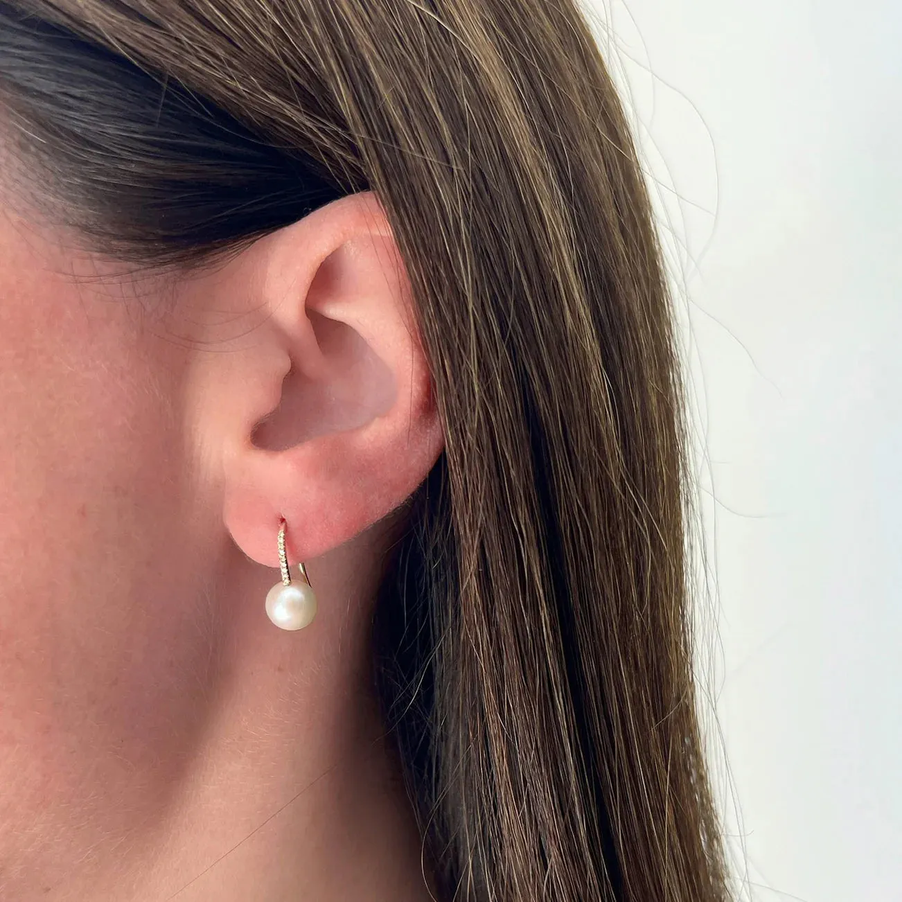 Pearl Ball Drop Earrings