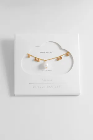 Pearl CZ Pendant Necklace