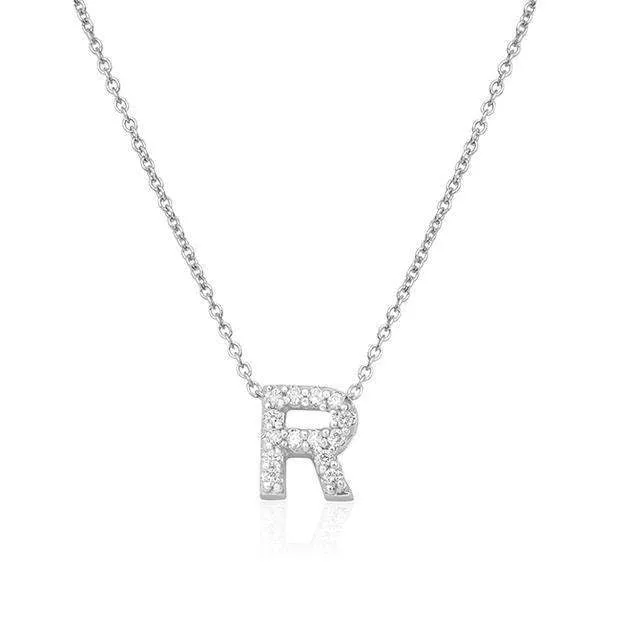 Roberto Coin &#34;R&#34; Love Letter Necklace