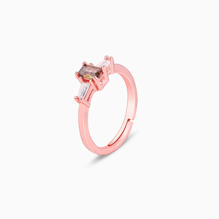 Rose Gold Bar of Beauty Ring