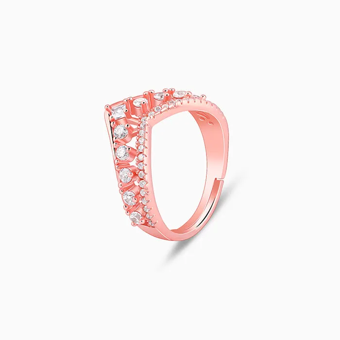Rose Gold Shiny Vanki Ring