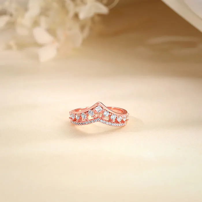 Rose Gold Shiny Vanki Ring