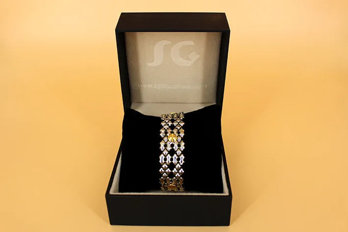 SG Liquid Metal TB41 ?C Antique silver and Gold Finish ?C Bracelet by Sergio Gutierrez