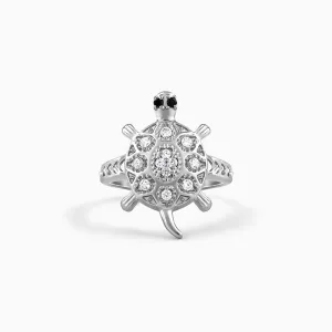 Silver Classic Tortoise Ring