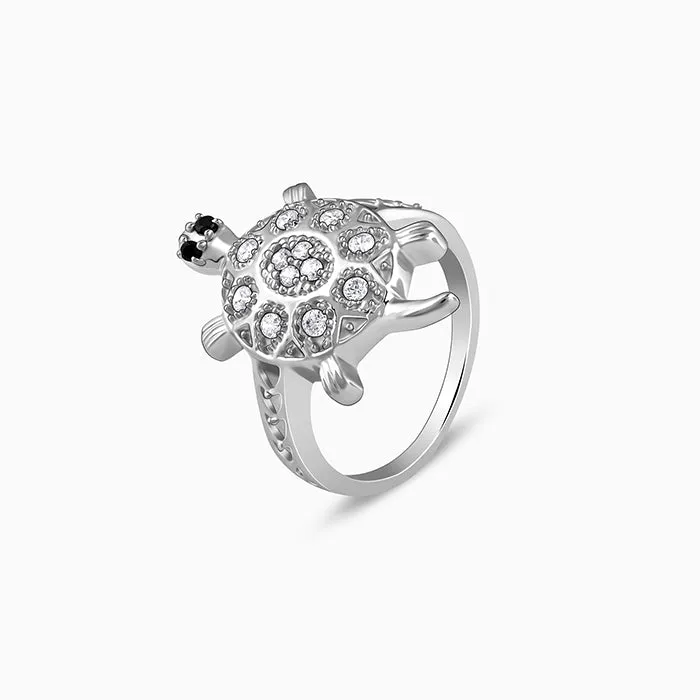 Silver Classic Tortoise Ring