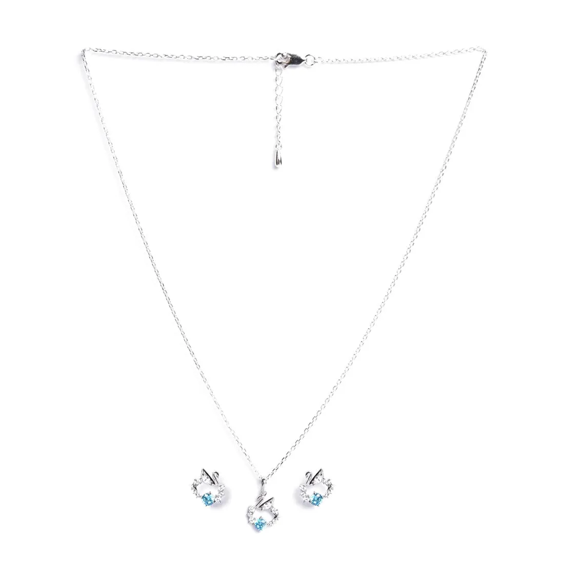 Silver Iconic Swan Jewellery Set
