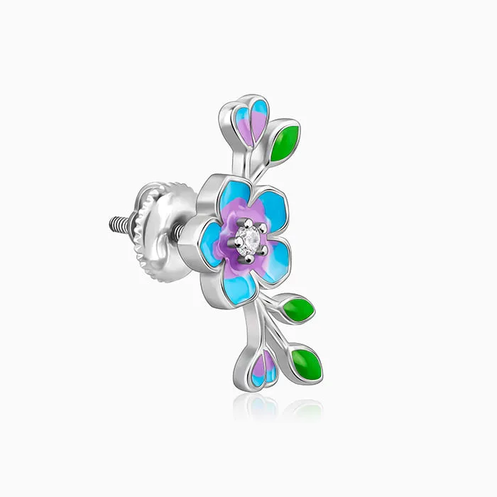 Silver Nectar Love Earrings