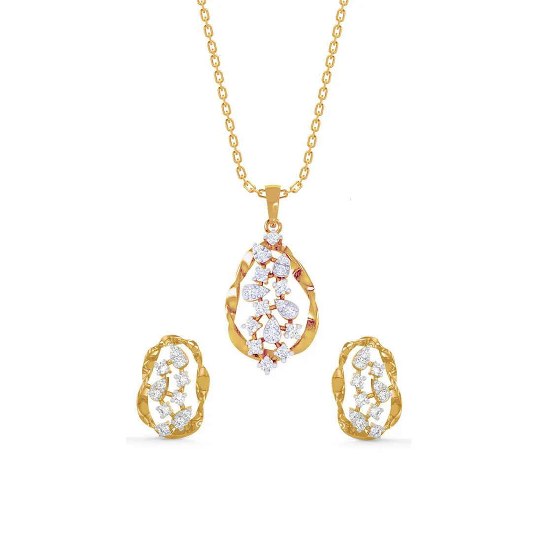 Silver Petra Jewellery Set