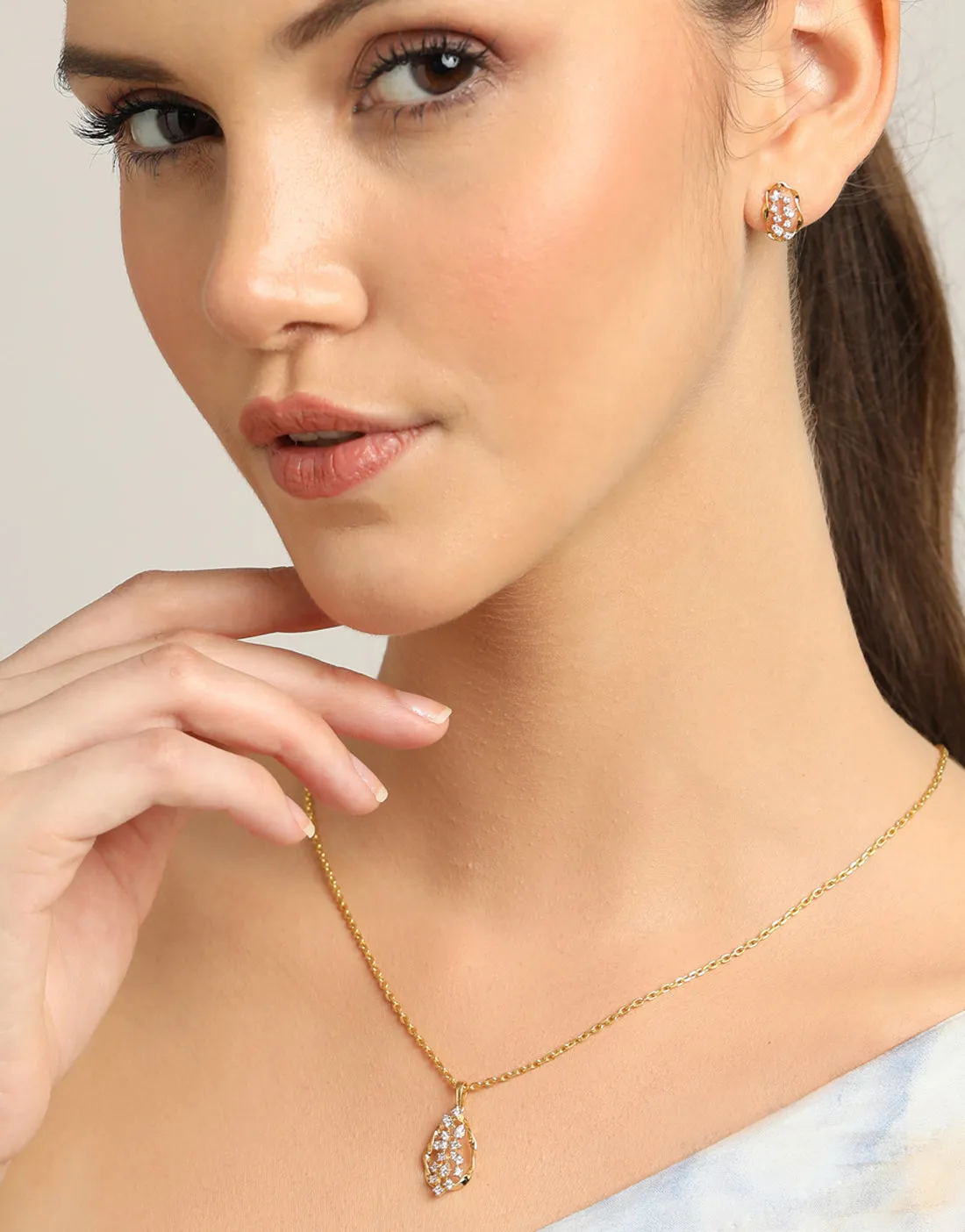 Silver Petra Jewellery Set