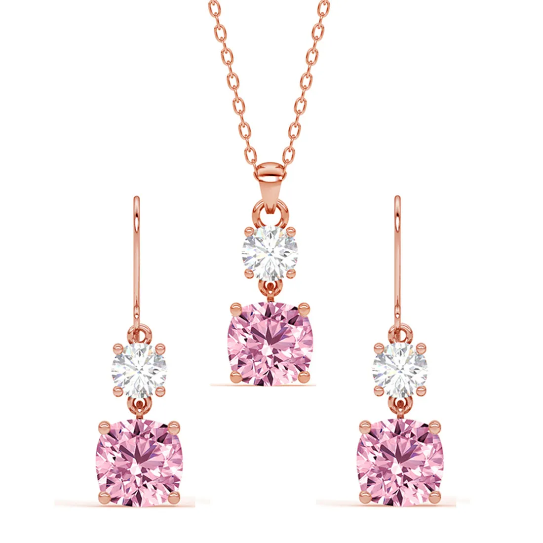 Silver Rosa Jewellery Set