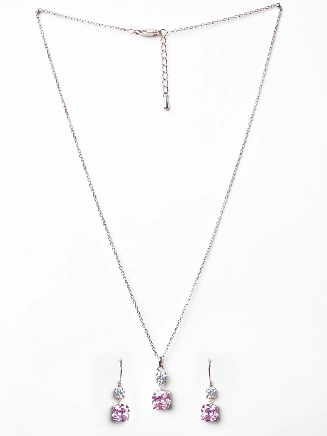 Silver Rosa Jewellery Set