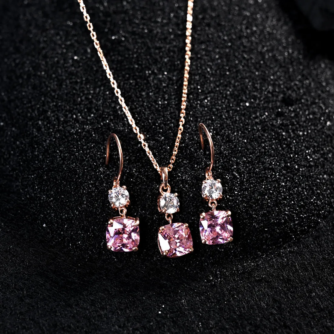 Silver Rosa Jewellery Set