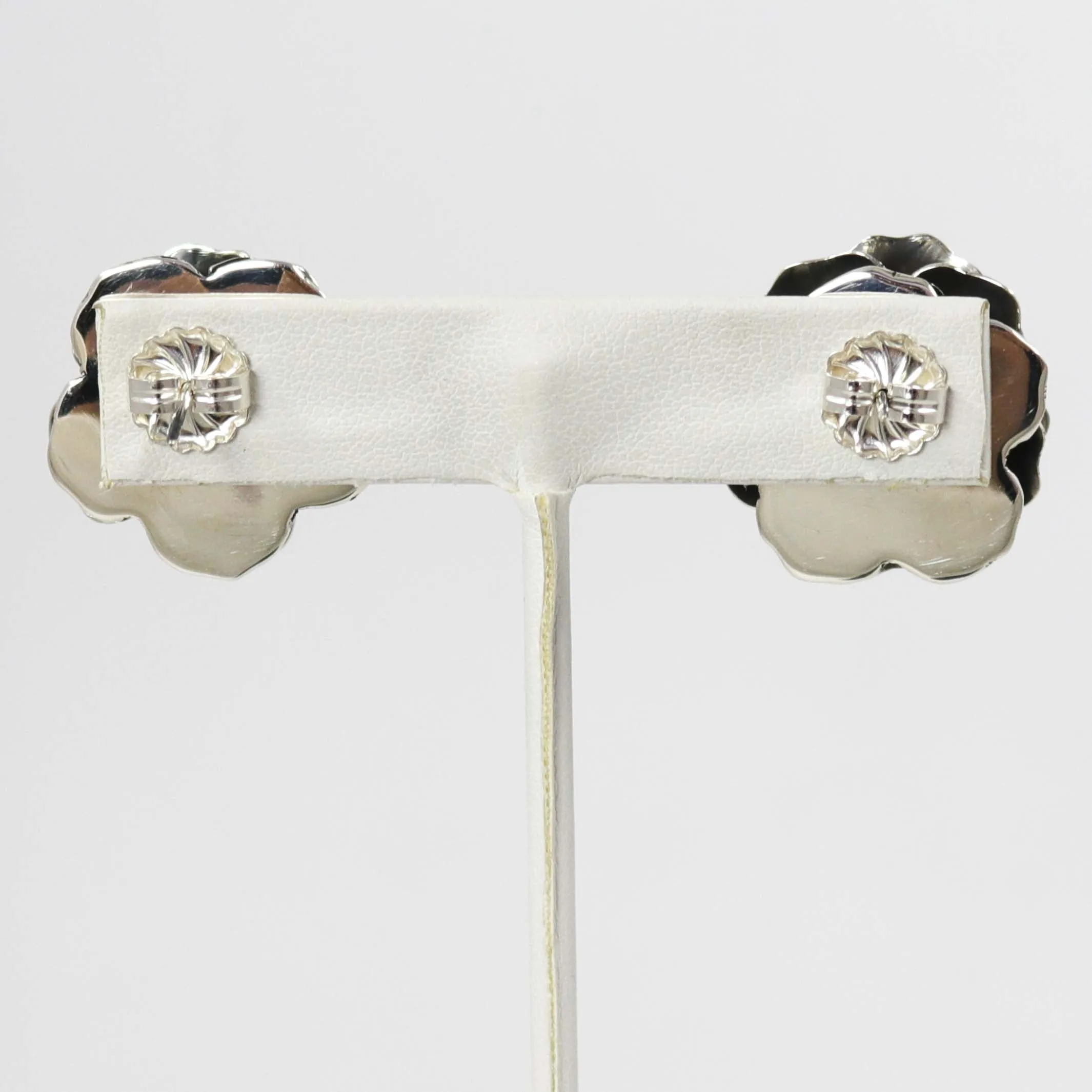 Silver Rose Earrings