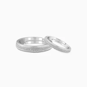 Silver Soulmates Couple Bands