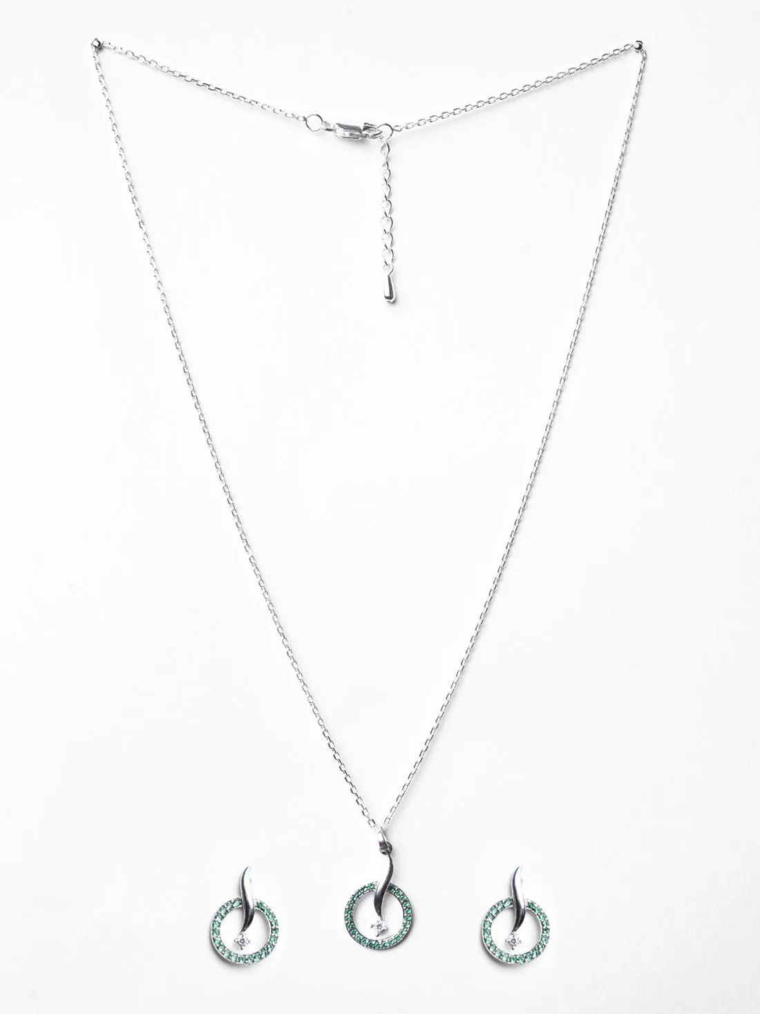 Silver Verde Jewellery Set
