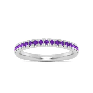 Smyth Jewelers Stackable Pav Amethyst Ring