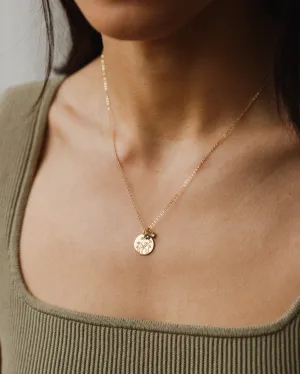 Solid Gold Kindred Birthstone Necklace