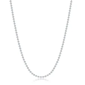 Sterling Silver 1.9mm Bead Chain, 30"