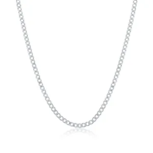 Sterling Silver 2mm Cuban Chain, 9"