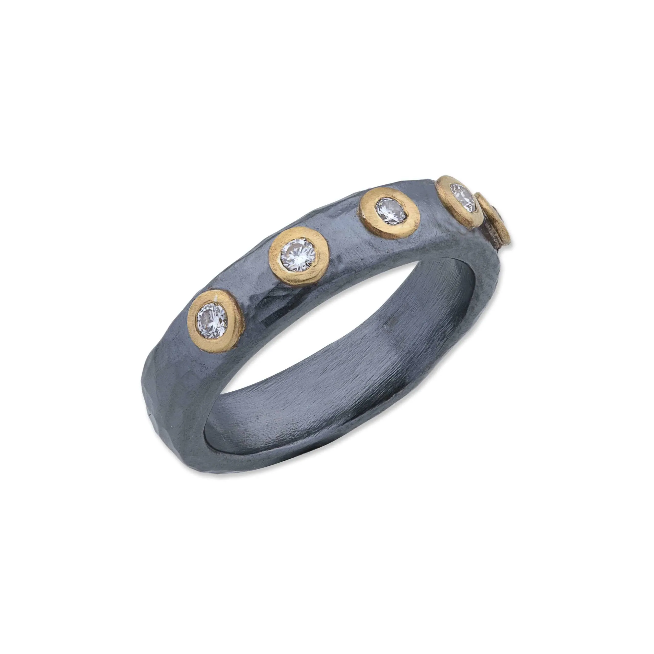 Stockholm Ring with 5 Diamonds