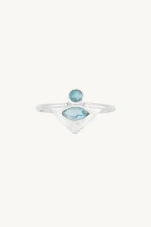 The Nile Apatite Silver Ring