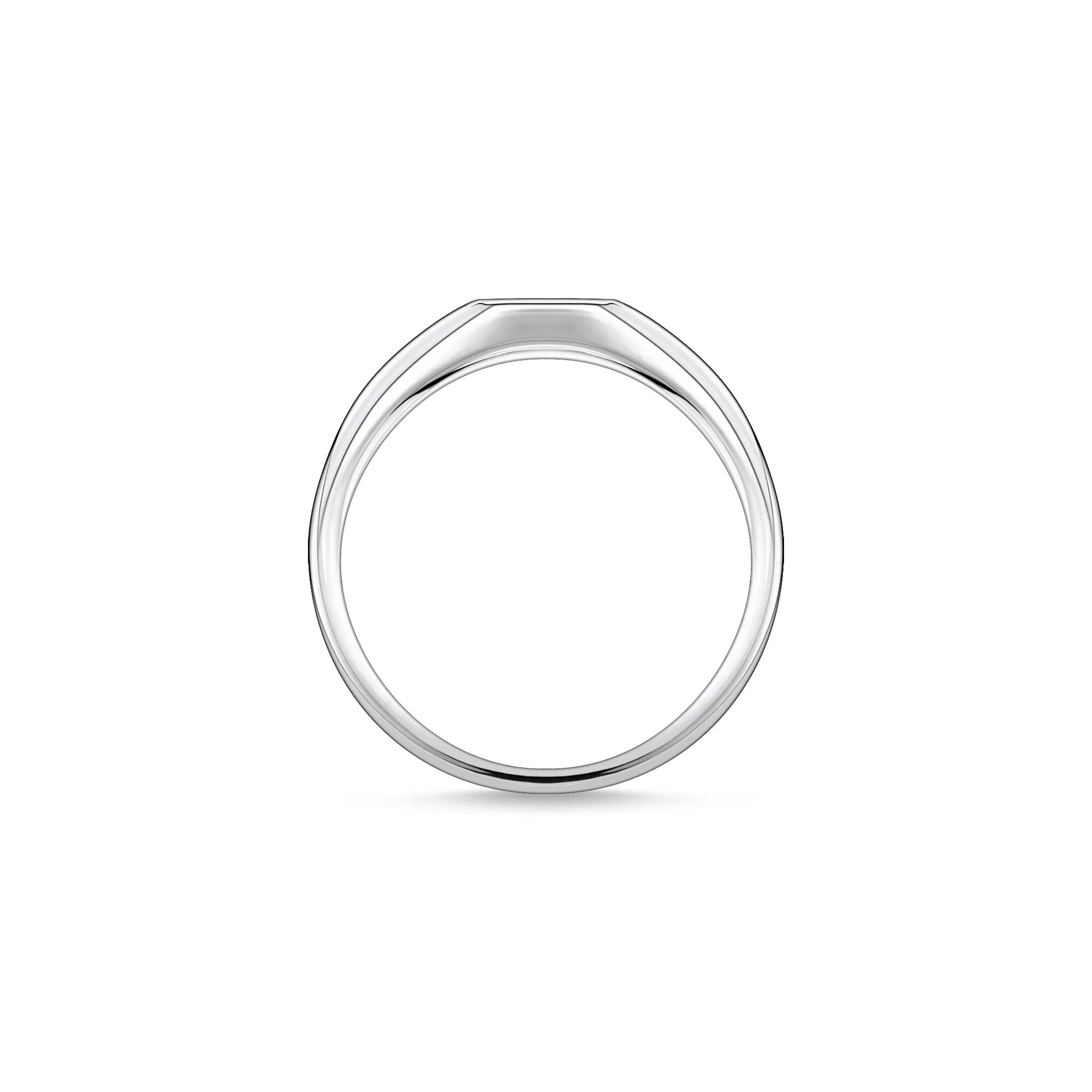 Thomas Sabo Charm Club Sterling Silver CZ Star Engraved Ring