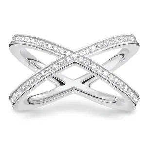 Thomas Sabo Glam And Soul Sterling Silver White Zirconia Ring D