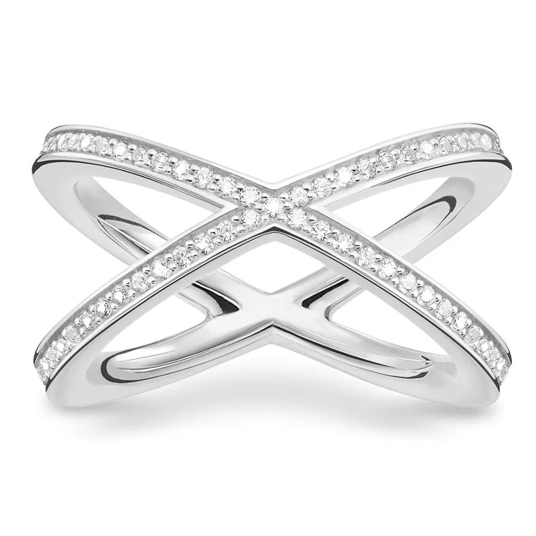 Thomas Sabo Glam And Soul Sterling Silver White Zirconia Ring D