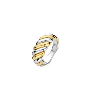 Ti Sento Two-Tone Domed Ring