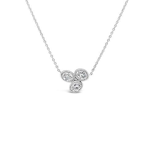 Triple Oval Diamond Pendant