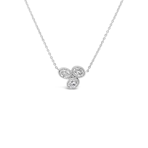 Triple Oval Diamond Pendant